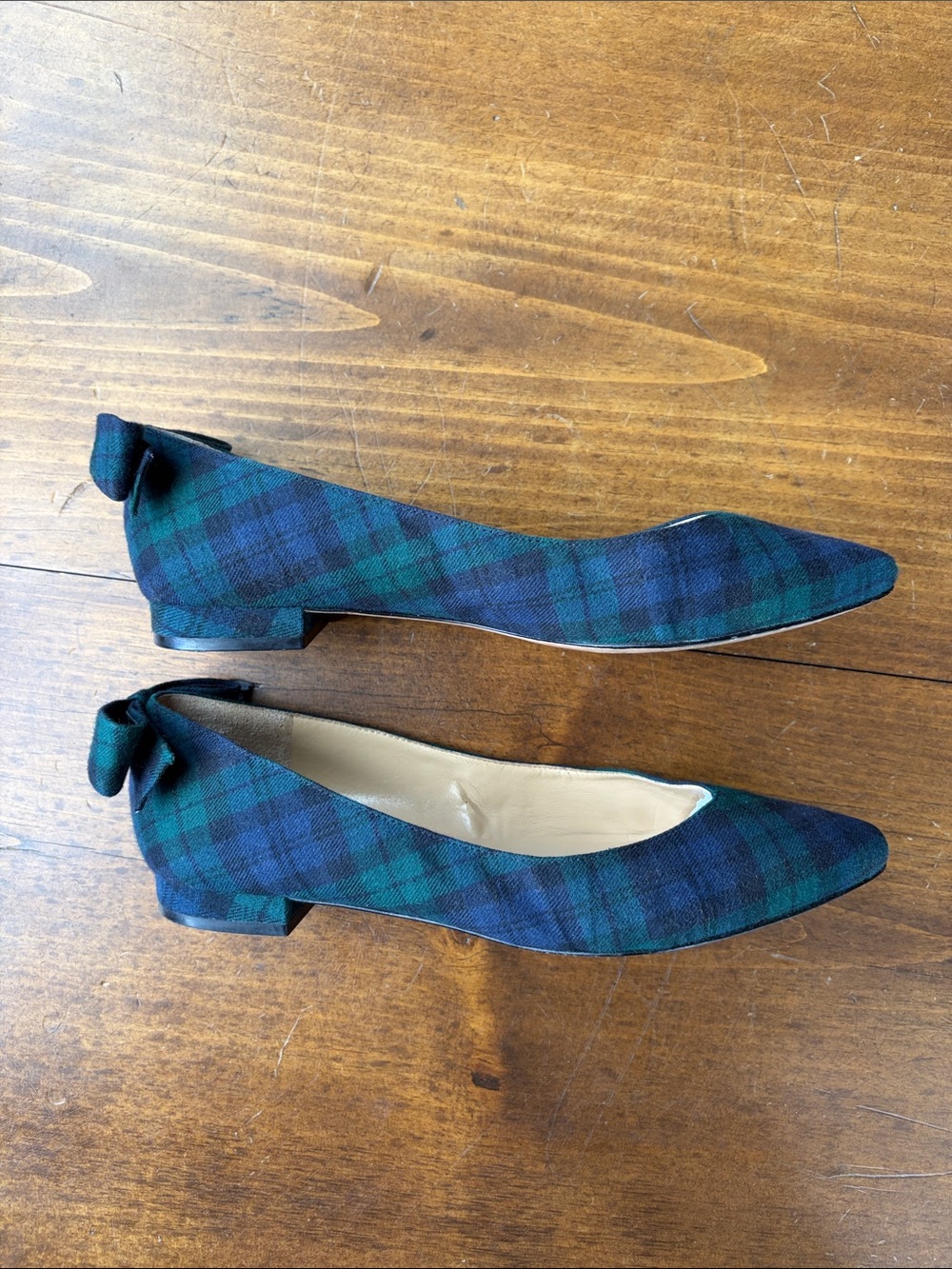 Talbots Black Watch Plaid Flats Sz 9 - Picture 3 of 16